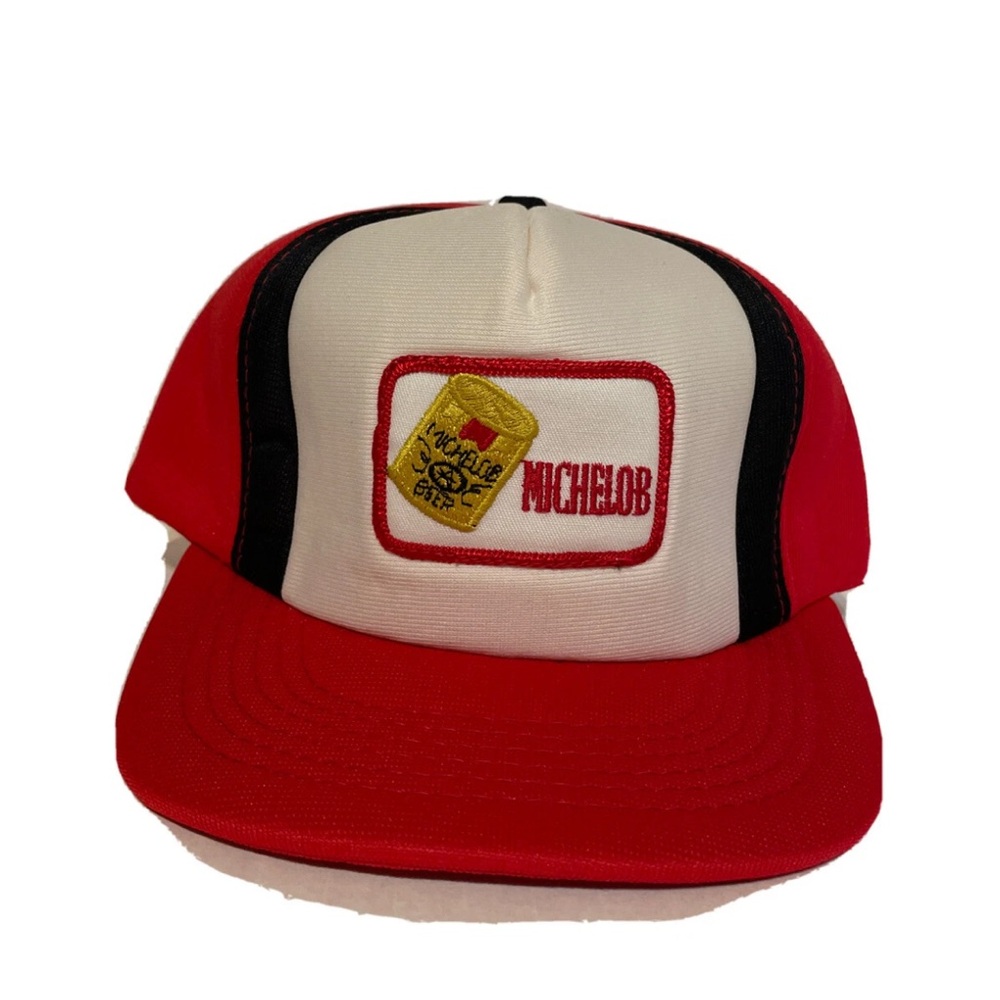 NEW Vintage 80’s MICHELOB Beer Patch Snapback Trucker Hat & Foam